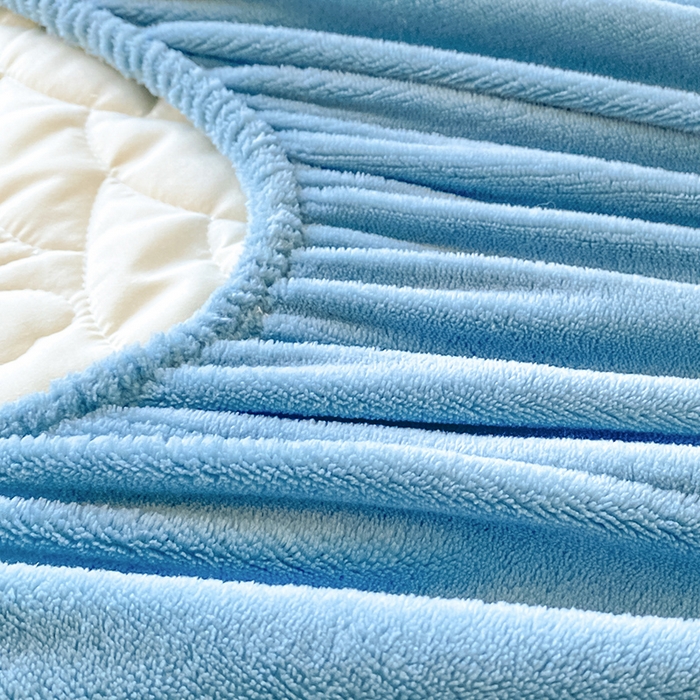 91家纺网 家纺一手货源 找家纺 摩妮卡 2025新款牛奶绒夹棉床笠三件套保护床垫 班迪兰