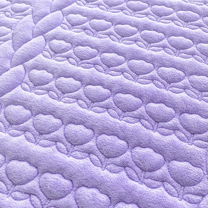 91家纺网 家纺一手货源 找家纺 摩妮卡 2025新款牛奶绒夹棉床笠三件套保护床垫 香芋紫