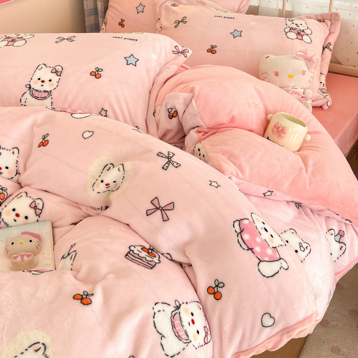 91家纺网 家纺一手货源 找家纺 （总）川悦生活 2025新款加厚牛奶绒印花四件套