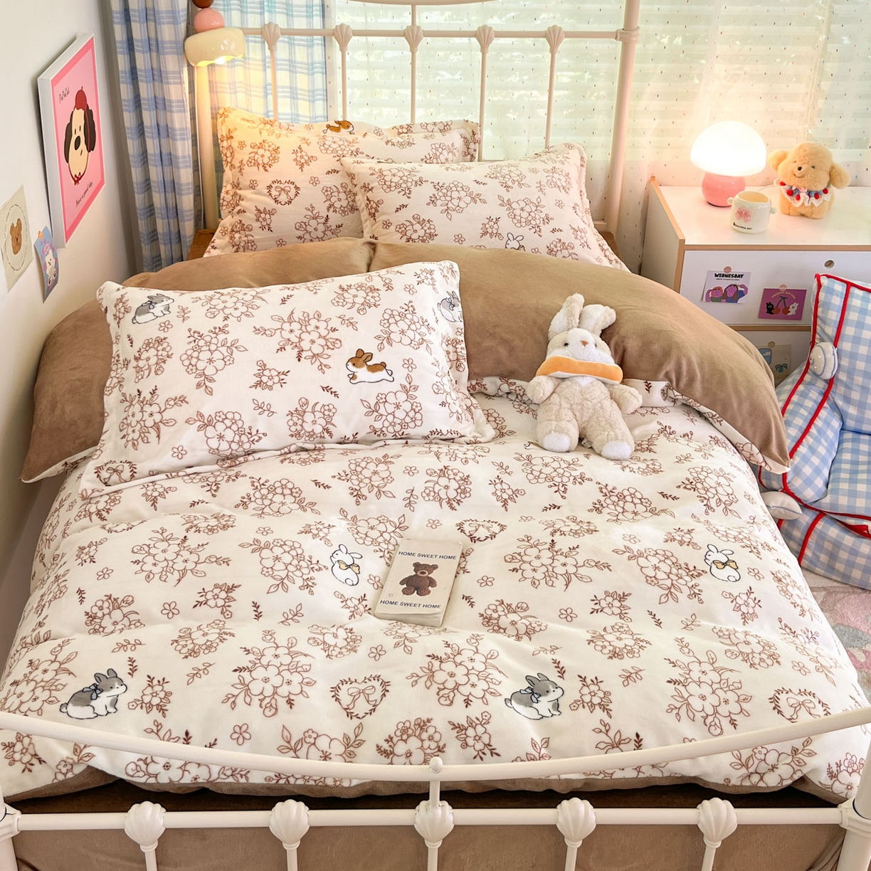 91家纺网 家纺一手货源 找家纺 （总）川悦生活 2025新款加厚牛奶绒印花四件套