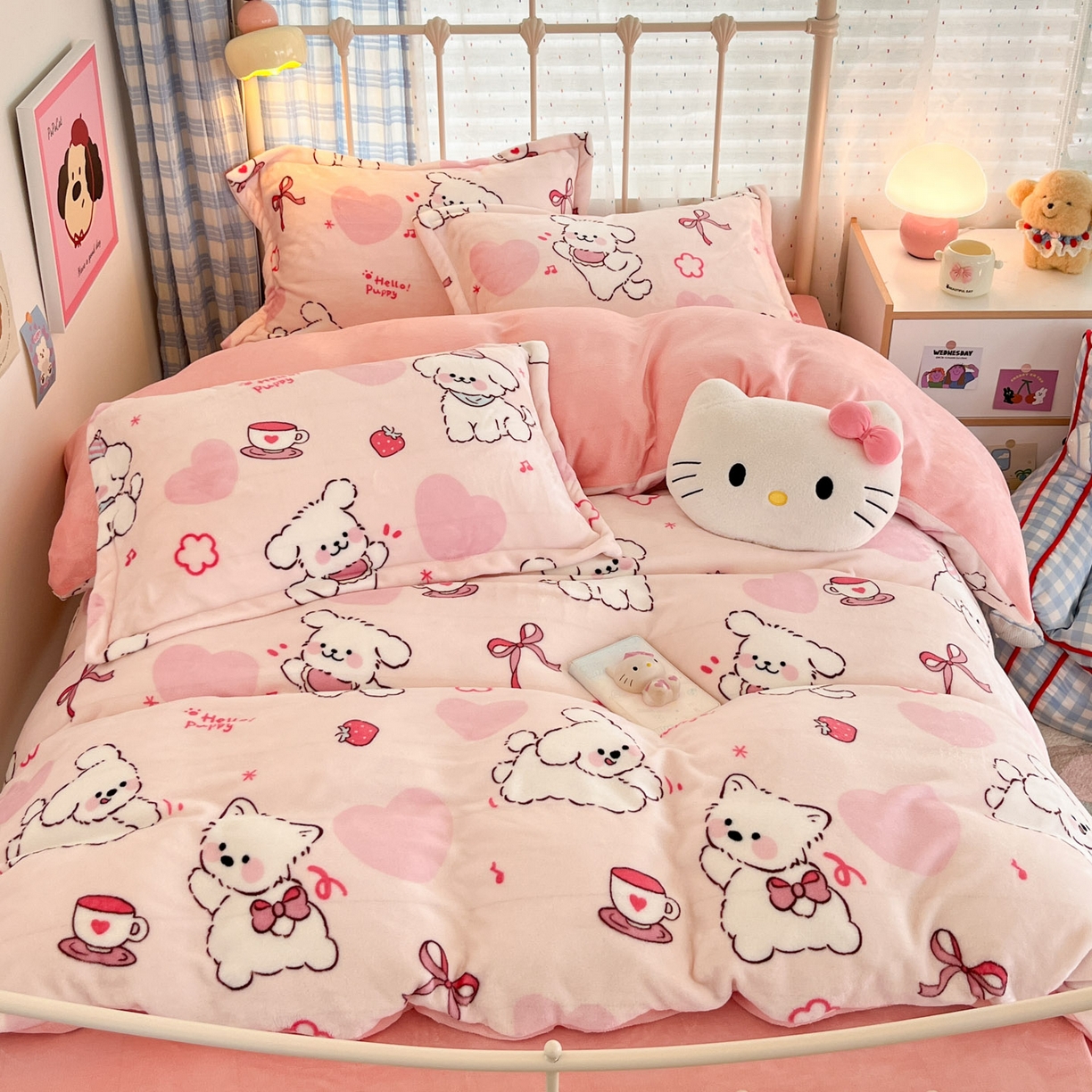 91家纺网 家纺一手货源 找家纺 （总）川悦生活 2025新款加厚牛奶绒印花四件套