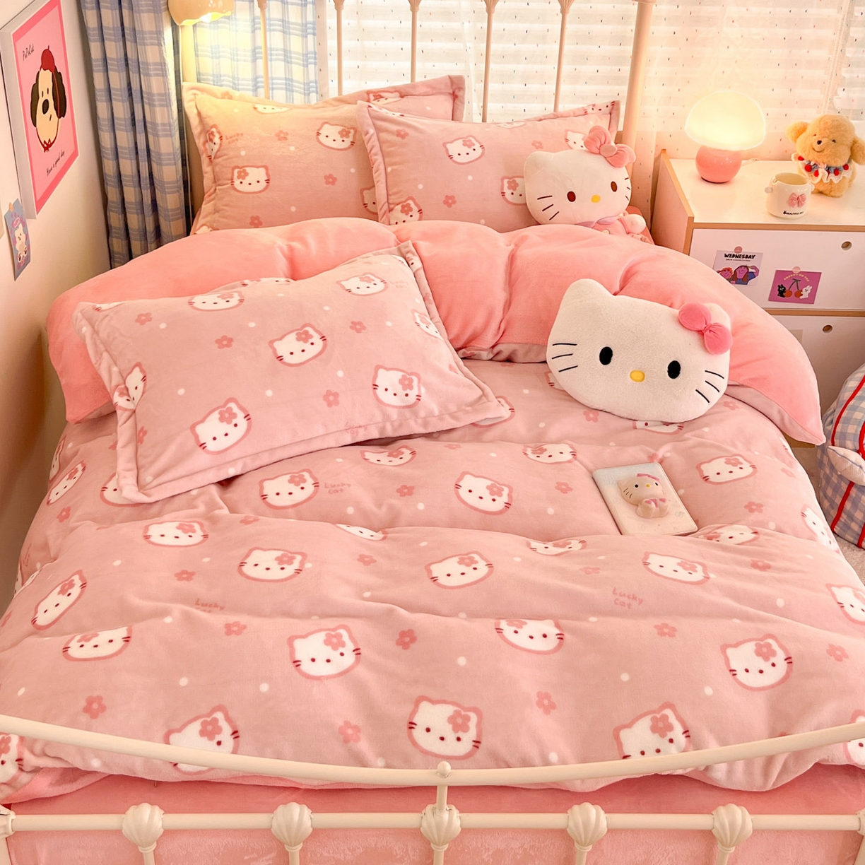 91家纺网 家纺一手货源 找家纺 （总）川悦生活 2025新款加厚牛奶绒印花四件套