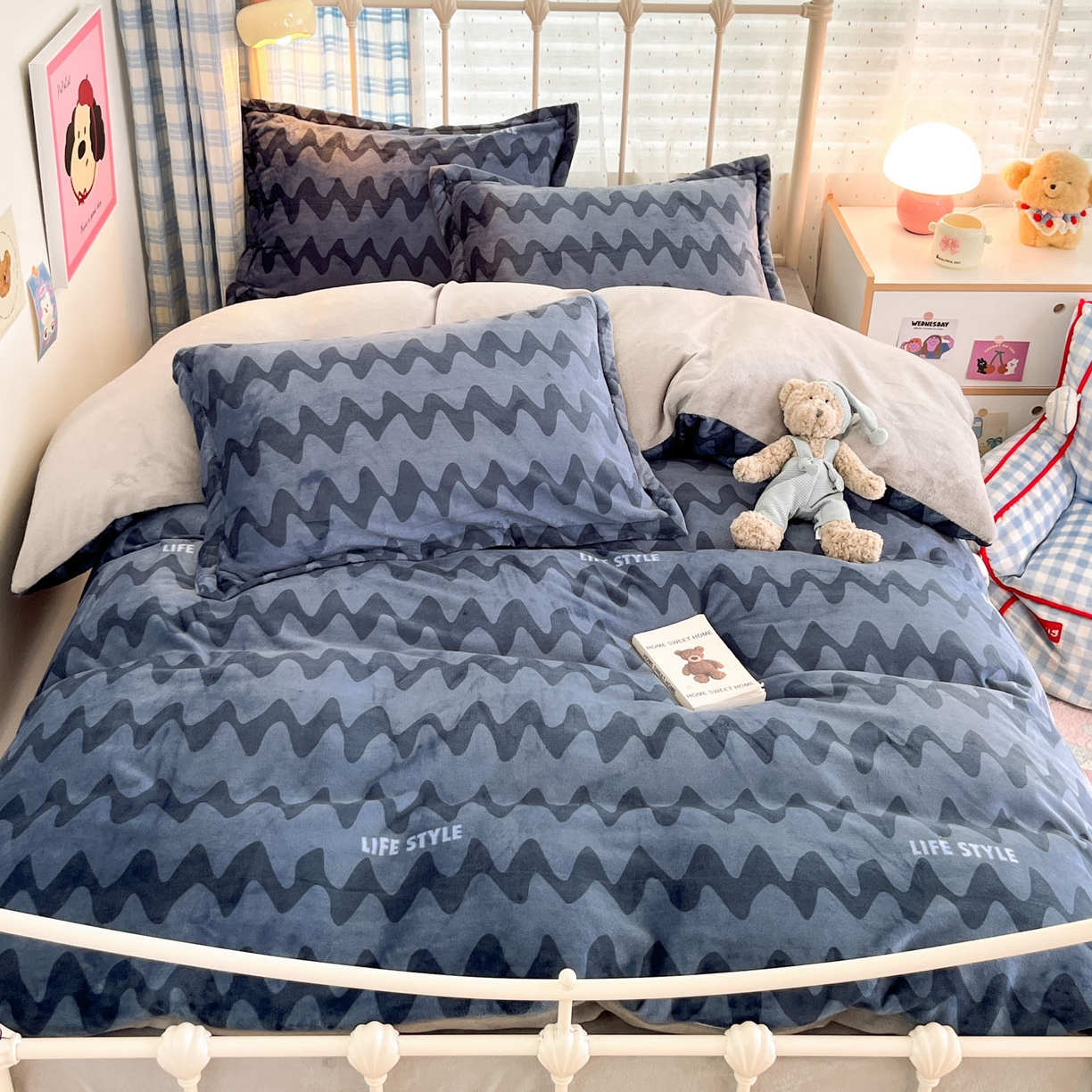 91家纺网 家纺一手货源 找家纺 （总）川悦生活 2025新款加厚牛奶绒印花四件套