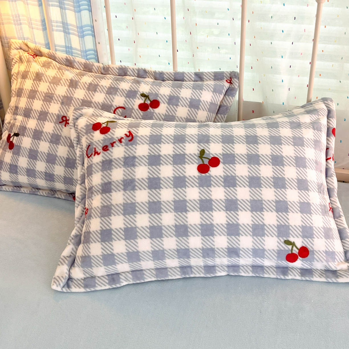 91家纺网 家纺一手货源 找家纺 川悦生活 2025新款加厚牛奶绒印花四件套 青禾车厘