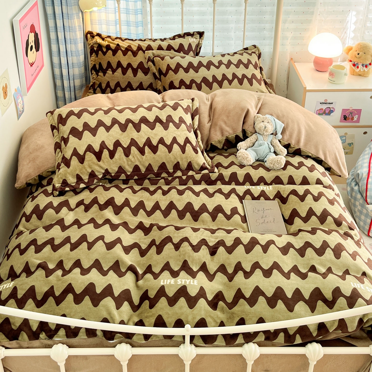 91家纺网 家纺一手货源 找家纺 （总）川悦生活 2025新款加厚牛奶绒印花四件套