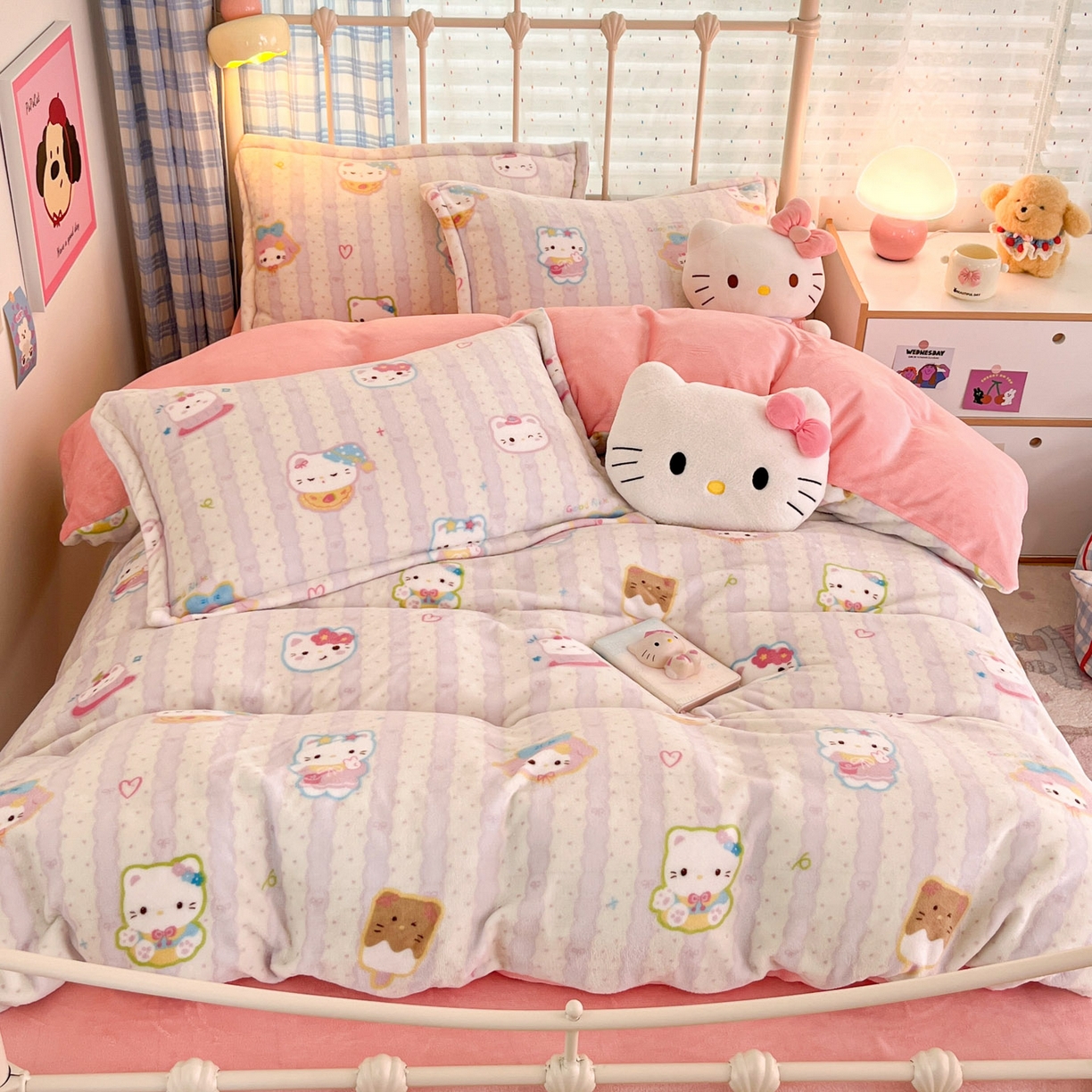 91家纺网 家纺一手货源 找家纺 （总）川悦生活 2025新款加厚牛奶绒印花四件套