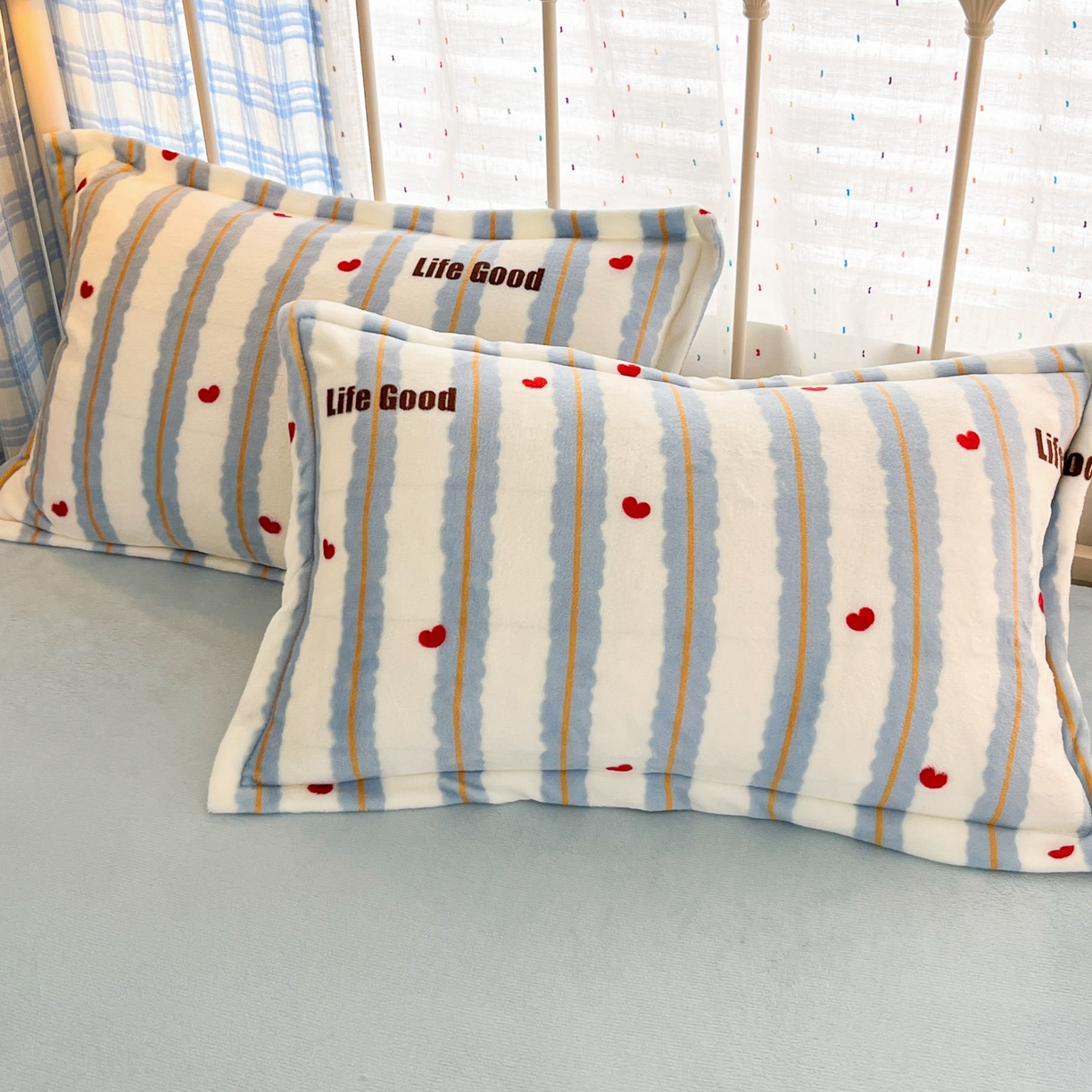 91家纺网 家纺一手货源 找家纺 川悦生活 2025新款加厚牛奶绒印花四件套 格心小屋