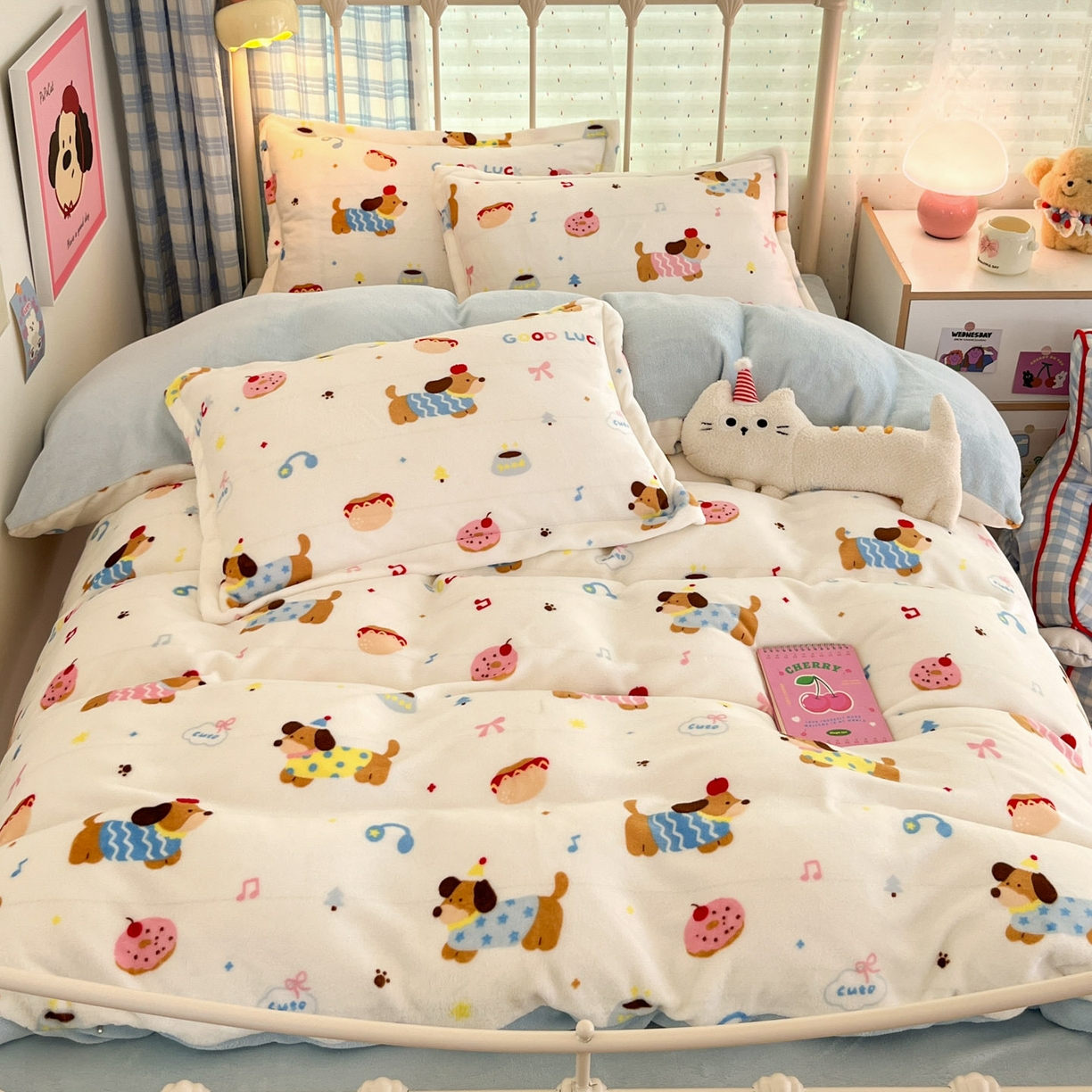 91家纺网 家纺一手货源 找家纺 （总）川悦生活 2025新款加厚牛奶绒印花四件套