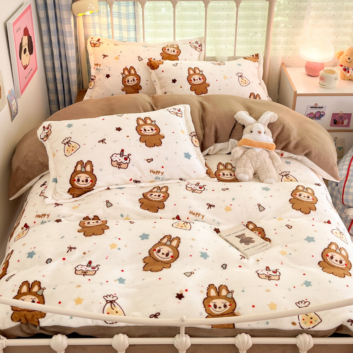 91家纺网 家纺一手货源 找家纺 （总）川悦生活 2025新款加厚牛奶绒印花四件套