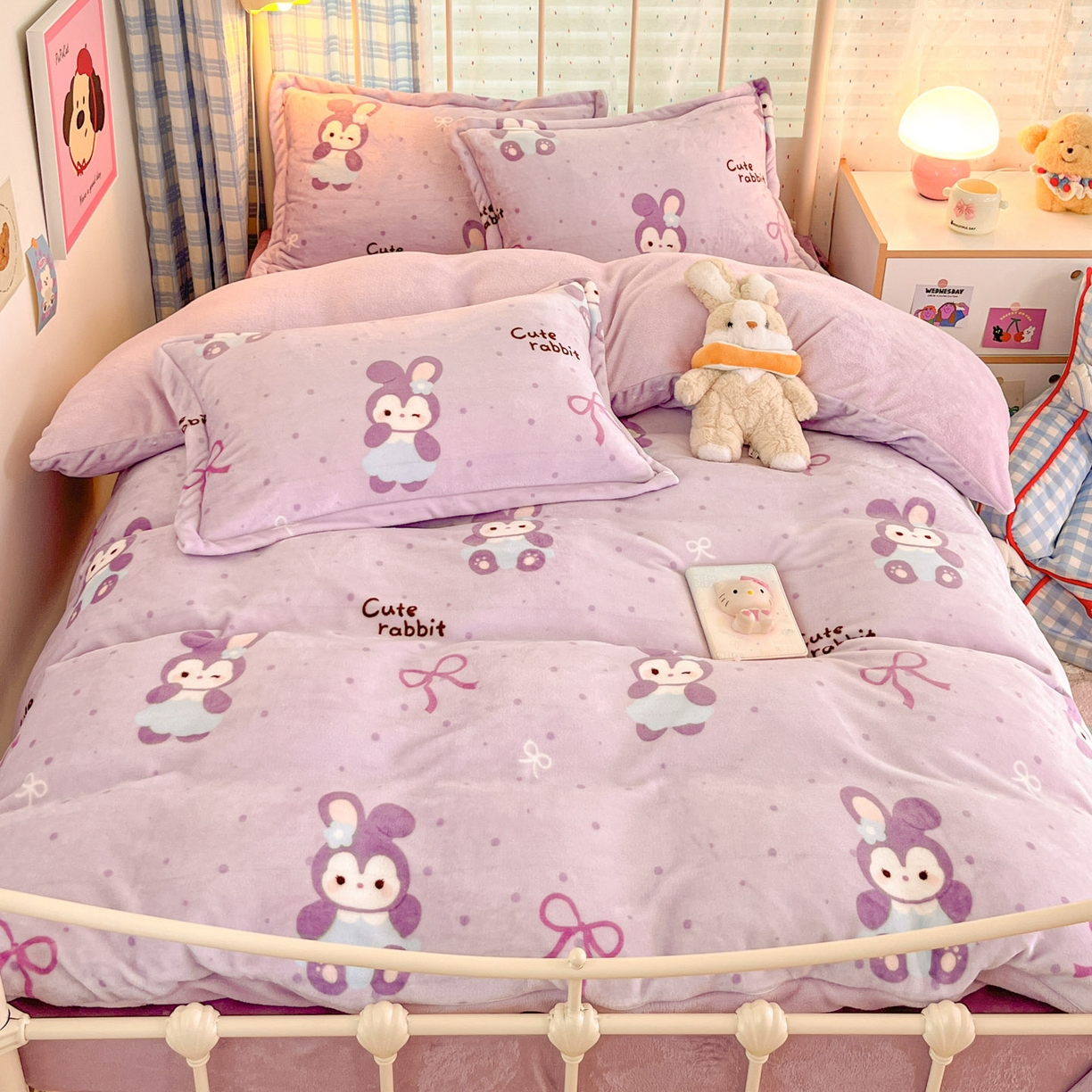 91家纺网 家纺一手货源 找家纺 （总）川悦生活 2025新款加厚牛奶绒印花四件套