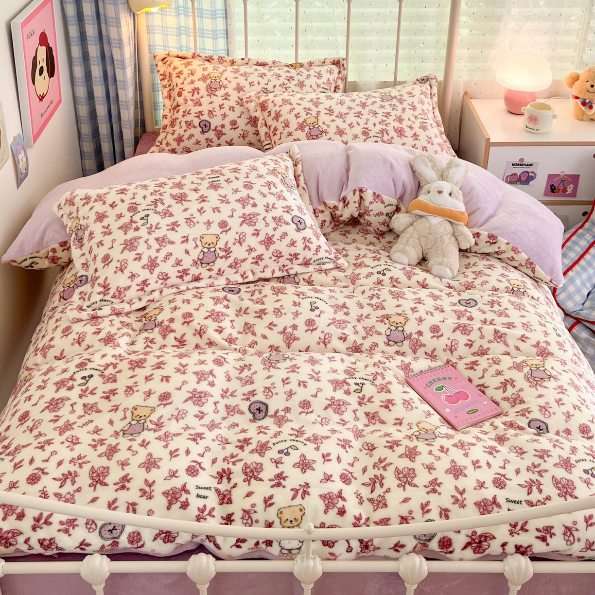 91家纺网 家纺一手货源 找家纺 （总）川悦生活 2025新款加厚牛奶绒印花四件套