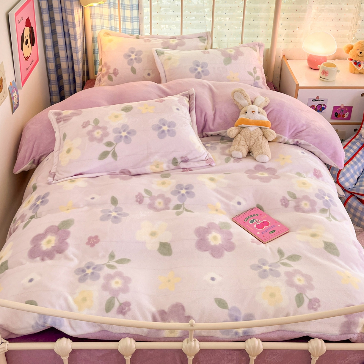 91家纺网 家纺一手货源 找家纺 （总）川悦生活 2025新款加厚牛奶绒印花四件套