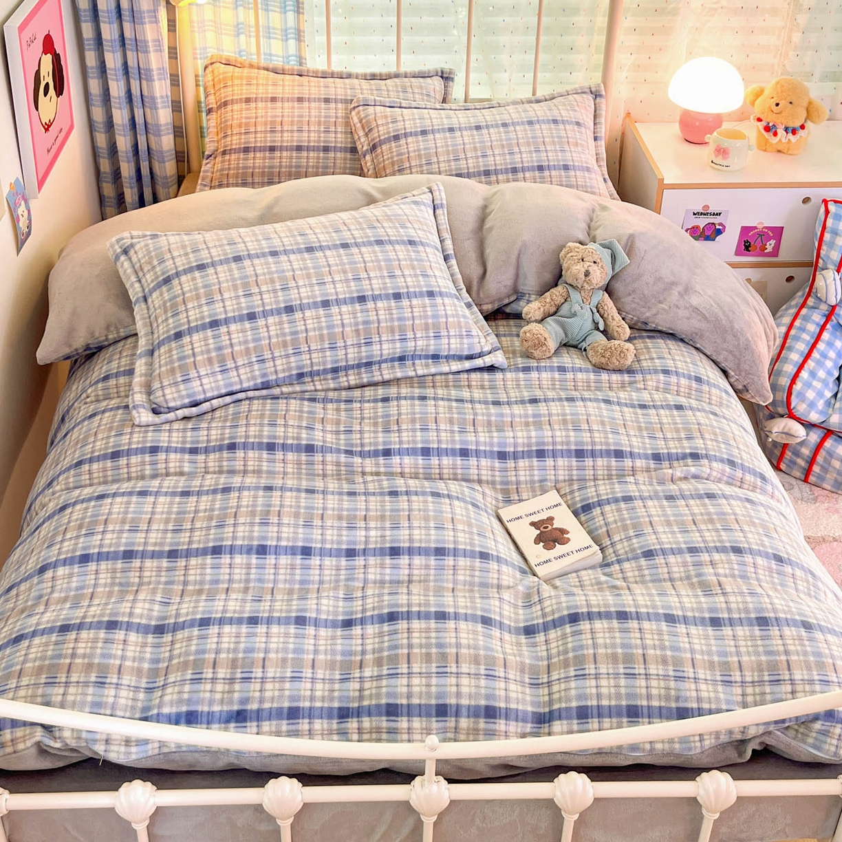 91家纺网 家纺一手货源 找家纺 （总）川悦生活 2025新款加厚牛奶绒印花四件套