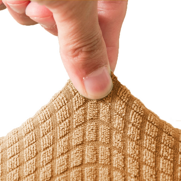 91家纺网 家纺一手货源 找家纺 （总）壹零特色家纺 2025新款弹力防水华夫格培训椅套 纯色带桌板椅子套-标准款