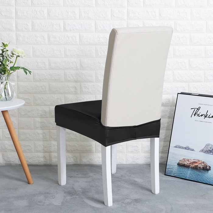 91家纺网 家纺一手货源 找家纺 （总）壹零特色家纺 弹力防水PU半截椅套 家用饭店用人造革纯色椅子套