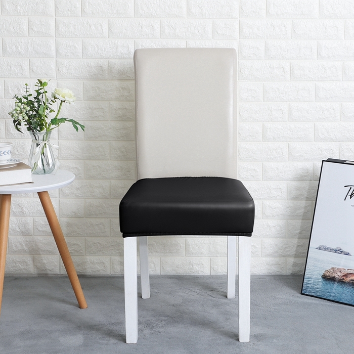 91家纺网 家纺一手货源 找家纺 （总）壹零特色家纺 弹力防水PU半截椅套 家用饭店用人造革纯色椅子套