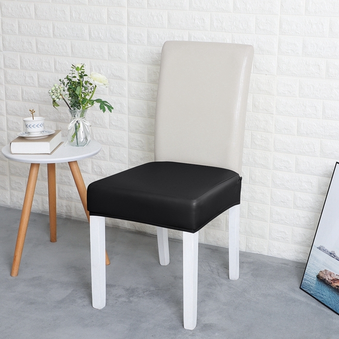 91家纺网 家纺一手货源 找家纺 （总）壹零特色家纺 弹力防水PU半截椅套 家用饭店用人造革纯色椅子套