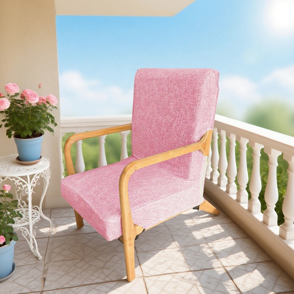 91家纺网 家纺一手货源 找家纺 （总）壹零特色家纺 印花格实木沙发椅套  实木沙发单人椅套