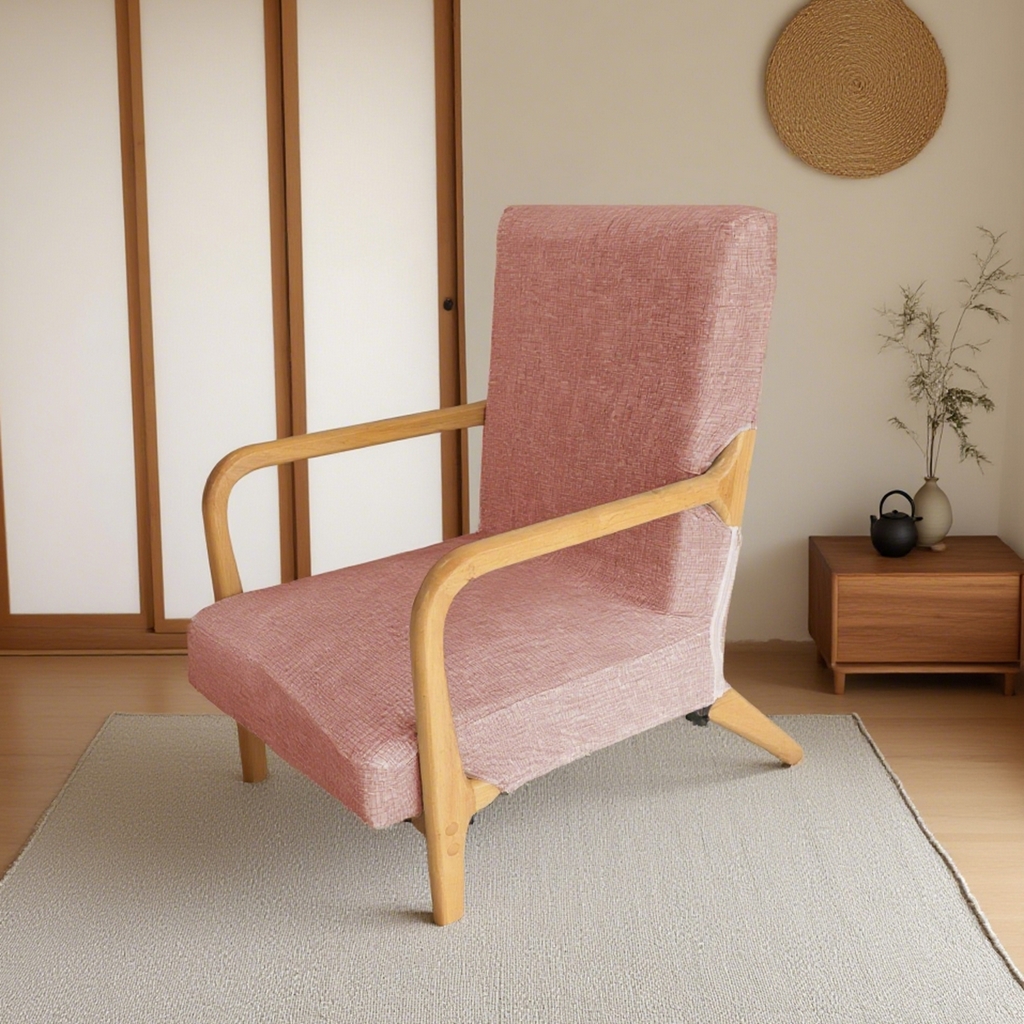 91家纺网 家纺一手货源 找家纺 （总）壹零特色家纺 印花格实木沙发椅套  实木沙发单人椅套