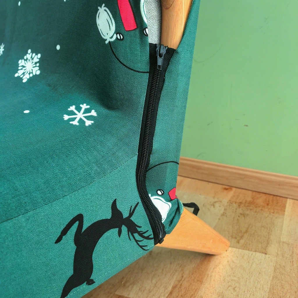 91家纺网 家纺一手货源 找家纺 （总）壹零特色家纺 印花格实木沙发椅套  实木沙发单人椅套