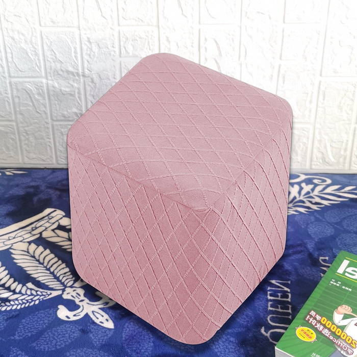 91家纺网 家纺一手货源 找家纺 （总）壹零特色家纺 菱形格提花方凳子套 弹性换鞋凳套 方柱凳子套