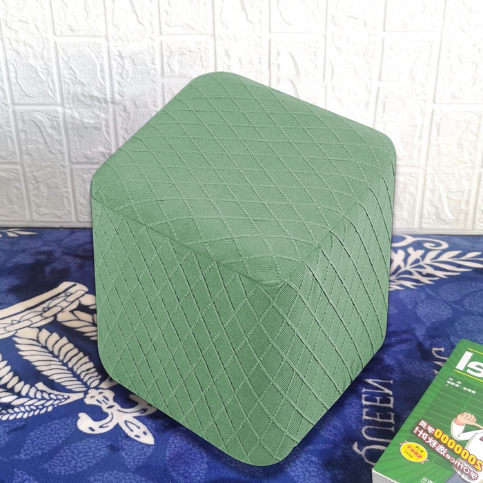 91家纺网 家纺一手货源 找家纺 （总）壹零特色家纺 菱形格提花方凳子套 弹性换鞋凳套 方柱凳子套