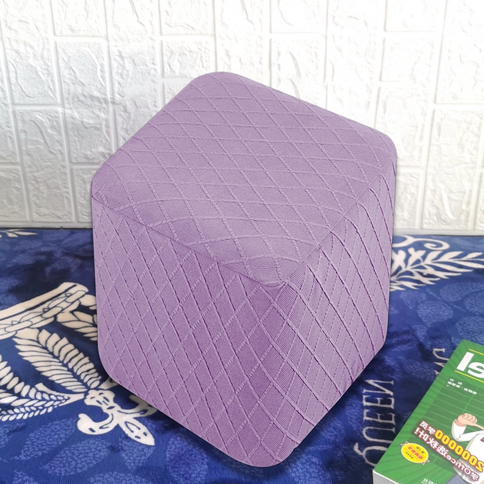 91家纺网 家纺一手货源 找家纺 （总）壹零特色家纺 菱形格提花方凳子套 弹性换鞋凳套 方柱凳子套