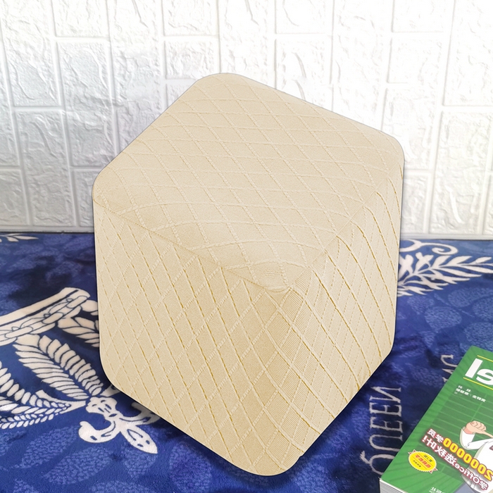 91家纺网 家纺一手货源 找家纺 （总）壹零特色家纺 菱形格提花方凳子套 弹性换鞋凳套 方柱凳子套