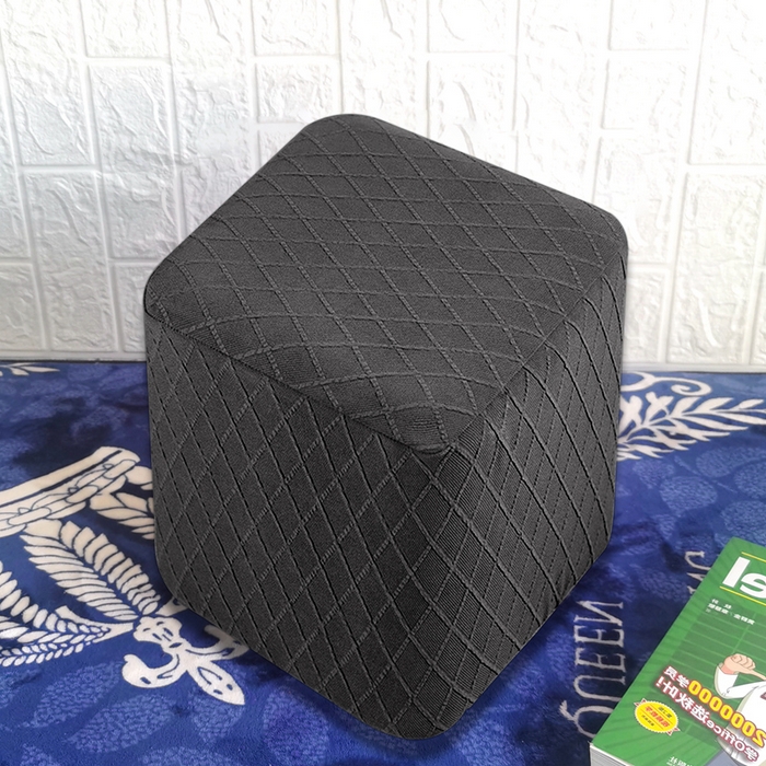 91家纺网 家纺一手货源 找家纺 （总）壹零特色家纺 菱形格提花方凳子套 弹性换鞋凳套 方柱凳子套