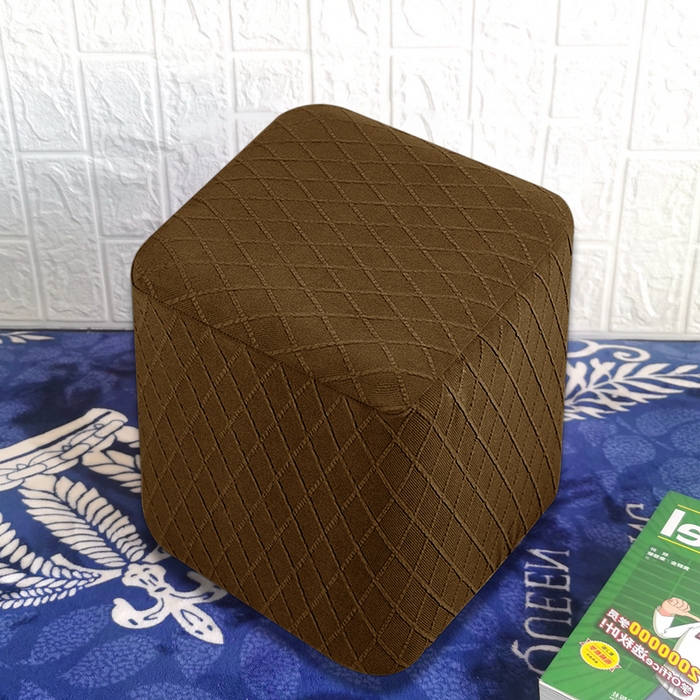 91家纺网 家纺一手货源 找家纺 （总）壹零特色家纺 菱形格提花方凳子套 弹性换鞋凳套 方柱凳子套