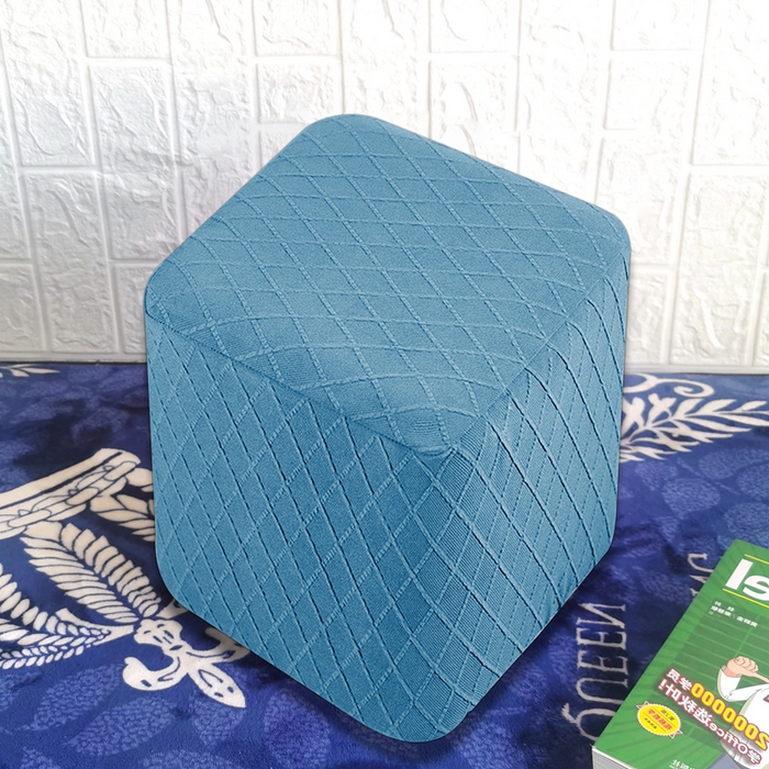 91家纺网 家纺一手货源 找家纺 （总）壹零特色家纺 菱形格提花方凳子套 弹性换鞋凳套 方柱凳子套