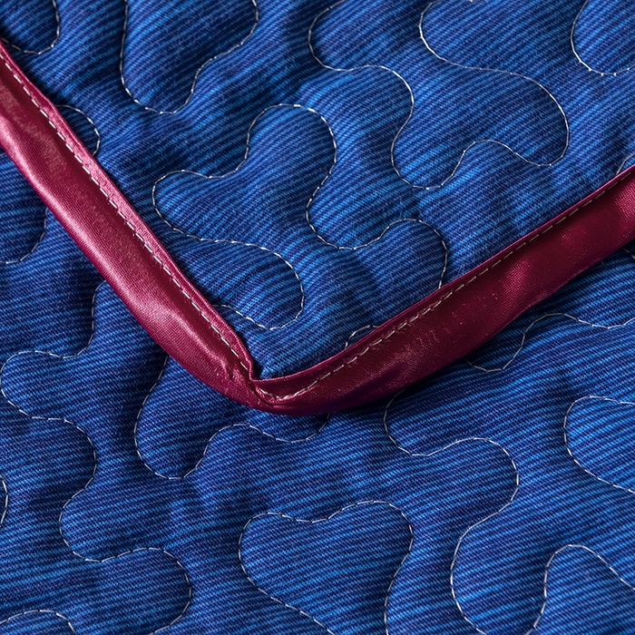 91家纺网 家纺一手货源 找家纺 （总）星期三 2023年新款绗缝磨毛床盖三件套（加老板微信有会员价）