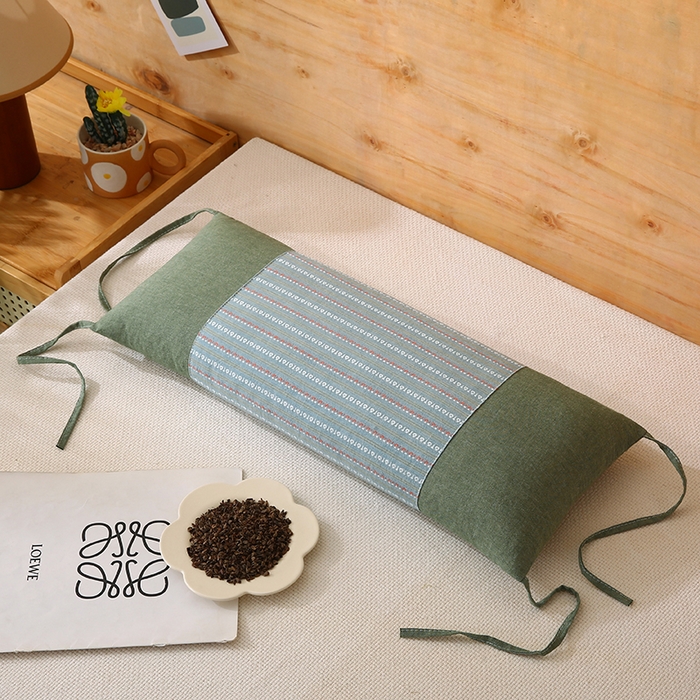 91家纺网 家纺一手货源 找家纺 （总）金牛枕芯 2025新款全棉立体条纹荞麦糖果枕枕头枕芯