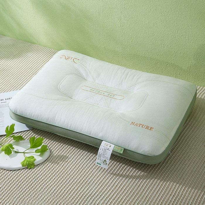 91家纺网 家纺一手货源 找家纺 （总）金牛枕芯 2025新款小可艾亲子枕全棉艾草棉枕头枕芯儿童少年成人枕头枕芯