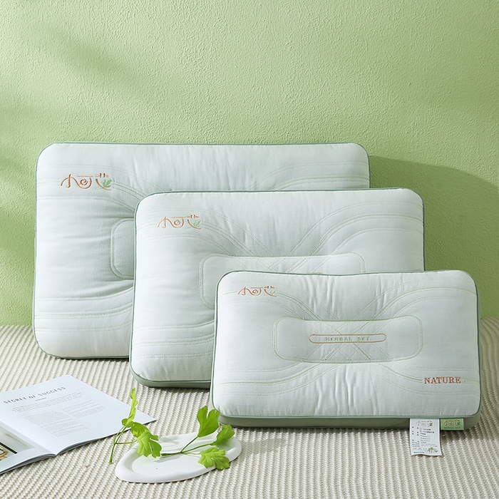 91家纺网 家纺一手货源 找家纺 （总）金牛枕芯 2025新款小可艾亲子枕全棉艾草棉枕头枕芯儿童少年成人枕头枕芯