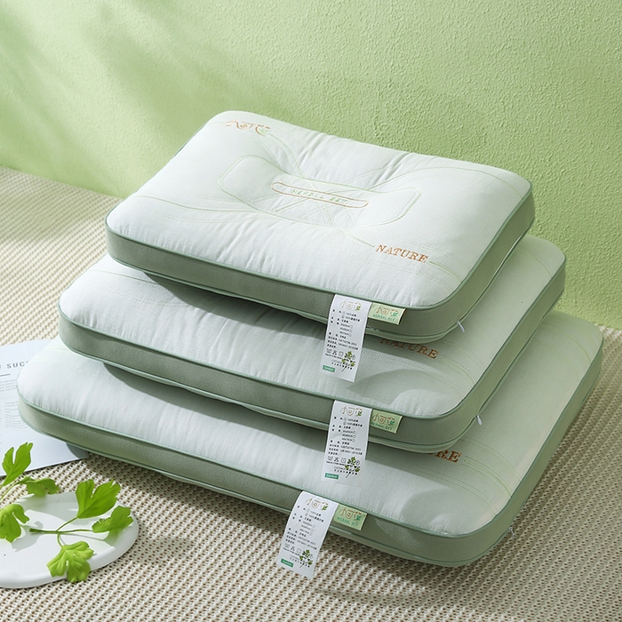 91家纺网 家纺一手货源 找家纺 （总）金牛枕芯 2025新款小可艾亲子枕全棉艾草棉枕头枕芯儿童少年成人枕头枕芯