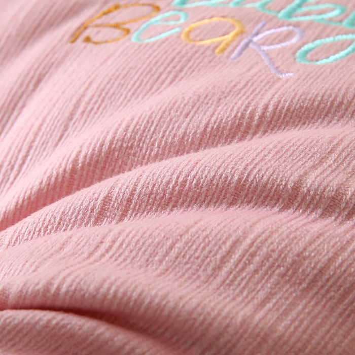 91家纺网 家纺一手货源 找家纺 金牛枕芯 2025新款贴布绣儿童枕芯枕头亲肤舒适安抚儿童枕 小奶熊-粉色