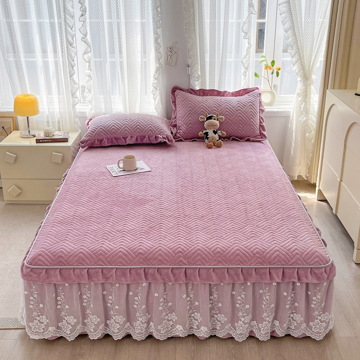 91家纺网 家纺一手货源 找家纺 （总）家之硕家纺2025秋冬款多功能牛奶绒可拆卸式床笠床裙