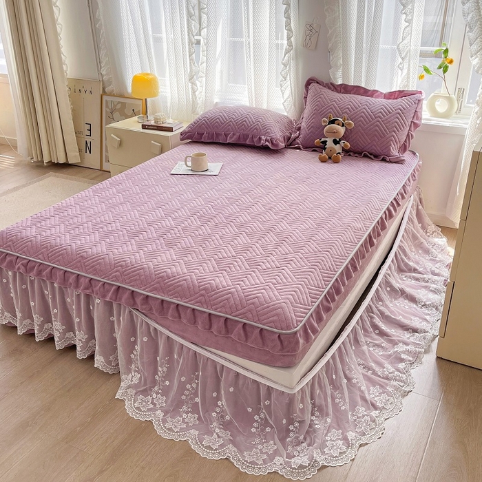 91家纺网 家纺一手货源 找家纺 （总）家之硕家纺2025秋冬款多功能牛奶绒可拆卸式床笠床裙