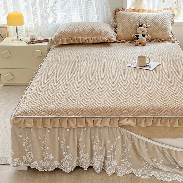 91家纺网 家纺一手货源 找家纺 （总）家之硕家纺2025秋冬款多功能牛奶绒可拆卸式床笠床裙