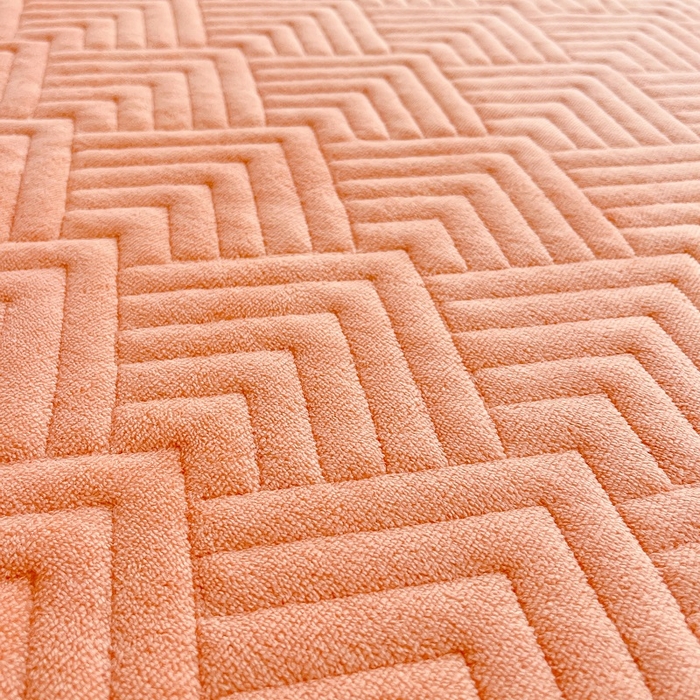 91家纺网 家纺一手货源 找家纺 家之硕家纺2025秋冬款多功能牛奶绒可拆卸式床笠床裙 暖橙色