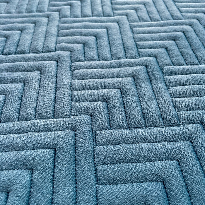 91家纺网 家纺一手货源 找家纺 家之硕 2025秋冬款多功能牛奶绒可拆卸式床笠床裙四件套 蓝灰色