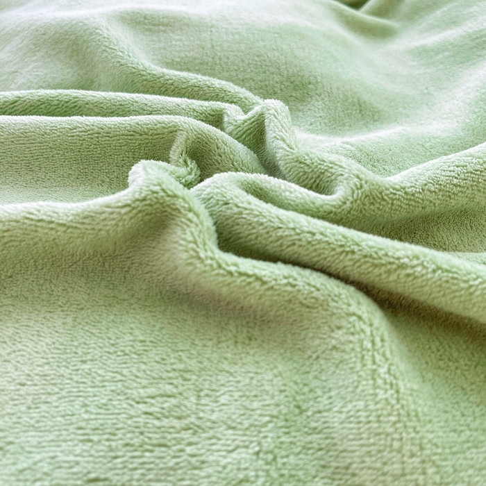 91家纺网 家纺一手货源 找家纺 家之硕 2025秋冬款多功能牛奶绒可拆卸式床笠床裙四件套 抹茶绿