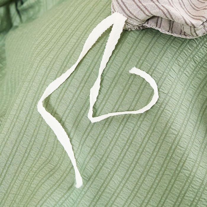 91家纺网 家纺一手货源 找家纺 卢赛尔 2025新款简约格子水洗学生季学生宿舍三件套 赫本-绿