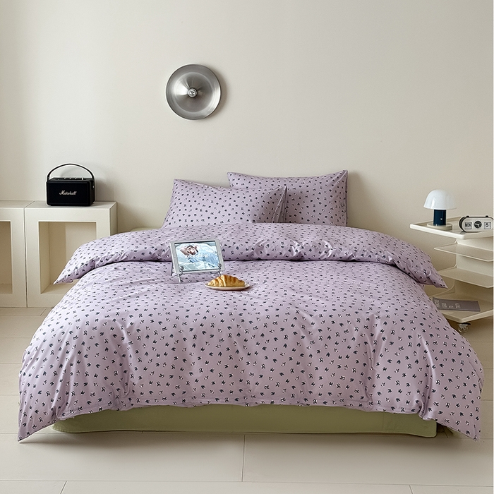 91家纺网 家纺一手货源 找家纺 （总）Mr.pig猪先生水洗棉 2025新款小清新全棉四件套