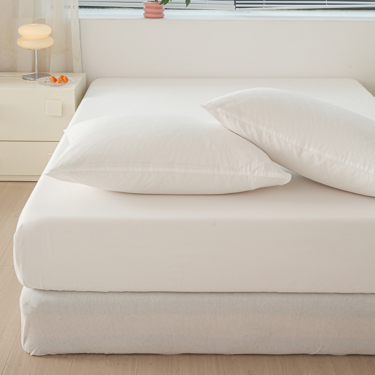 91家纺网 家纺一手货源 找家纺 （总）恬澳家纺 2025新款纯色全棉床笠-棉语