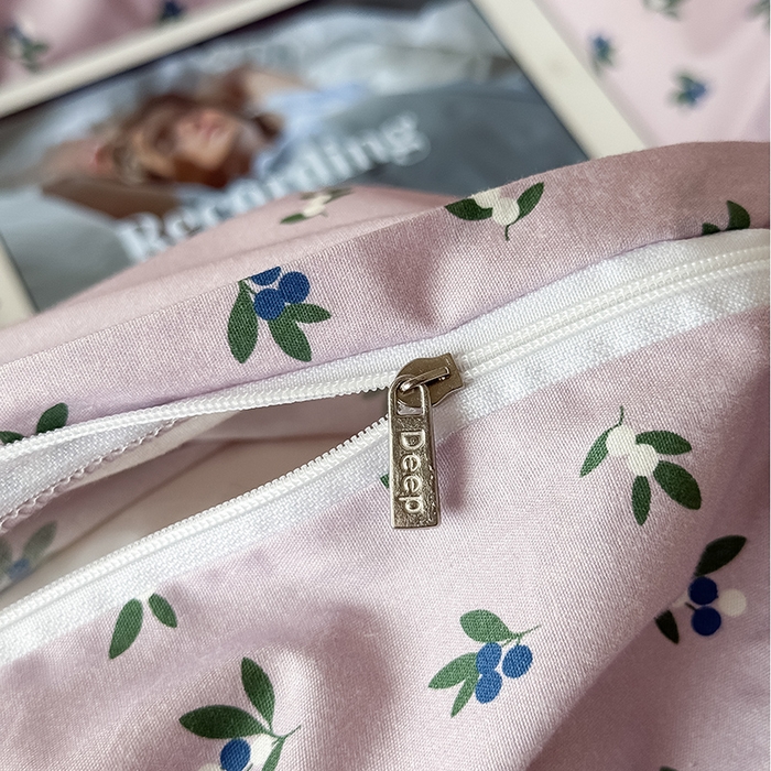 91家纺网 家纺一手货源 找家纺 Mr.pig猪先生水洗棉 2025新款小清新全棉四件套 花野