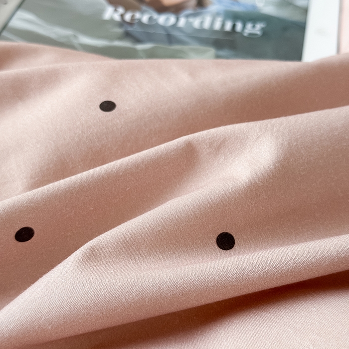 91家纺网 家纺一手货源 找家纺 Mr.pig猪先生水洗棉 2025新款小清新全棉四件套 栗子波点