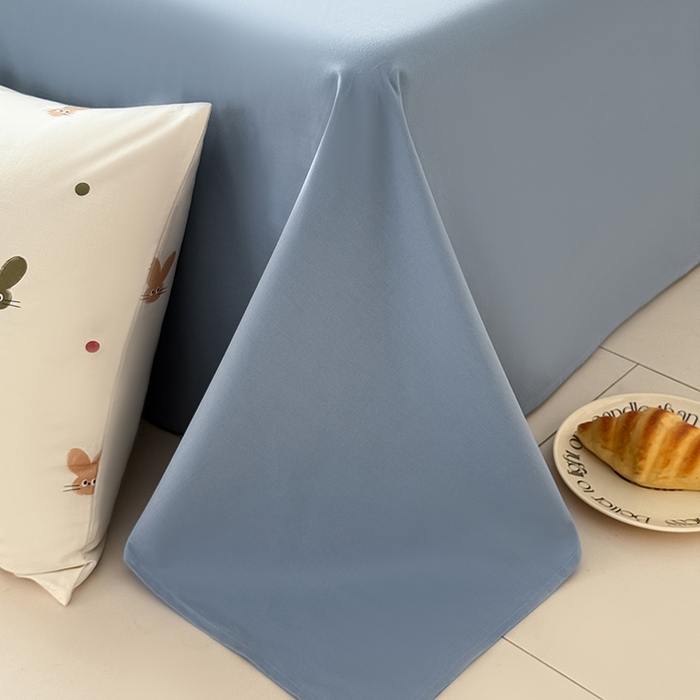 91家纺网 家纺一手货源 找家纺 Mr.pig猪先生水洗棉 2025新款小清新全棉四件套 萌兔