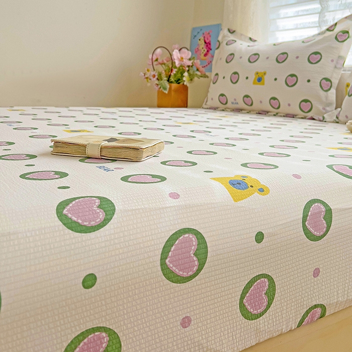 91家纺网 家纺一手货源 找家纺 （总）恬澳家纺 2025新款A类印花泡泡棉床笠-场景二